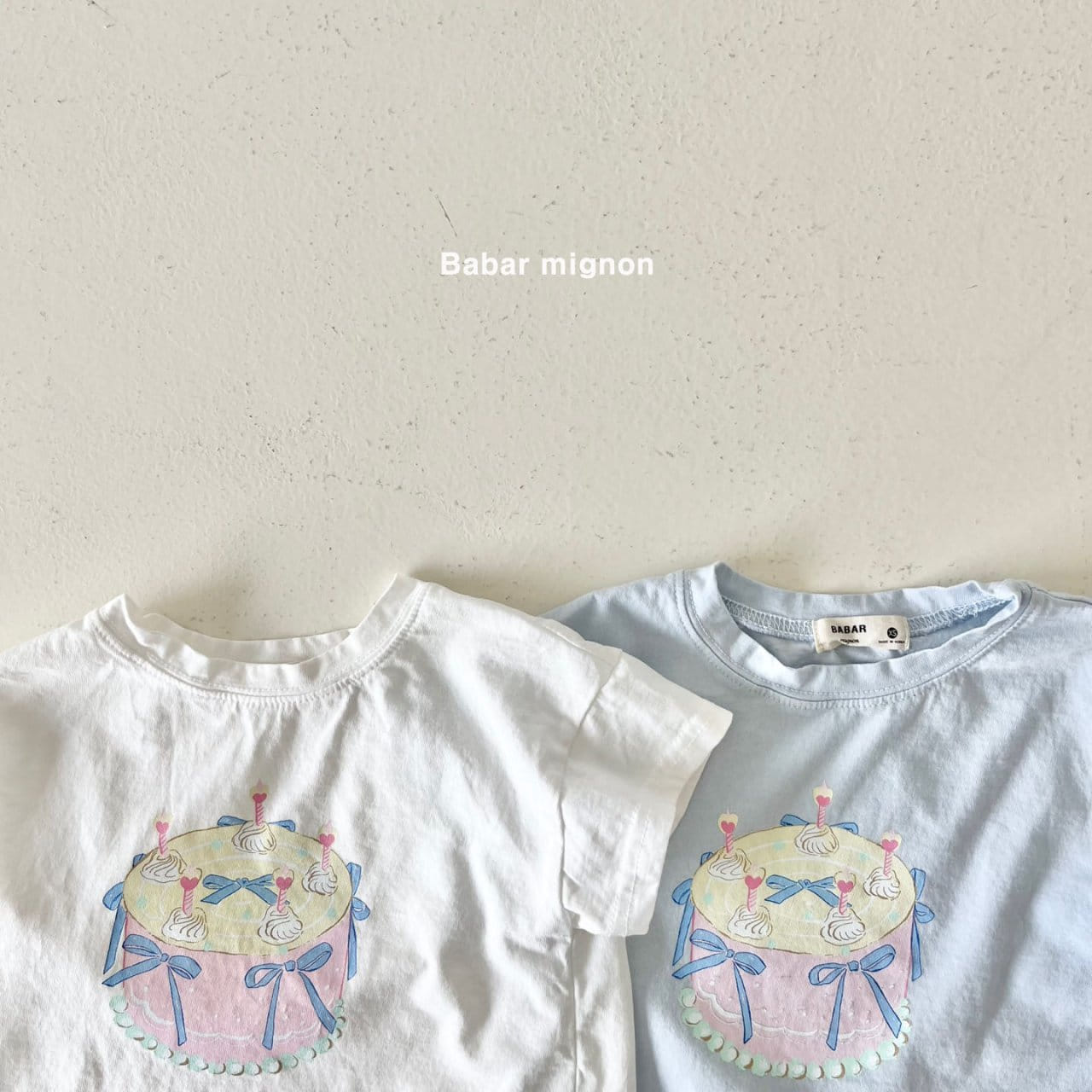 Babar Mignon - Korean Children Fashion - #prettylittlegirls - Cake Ribbon Tee - 4