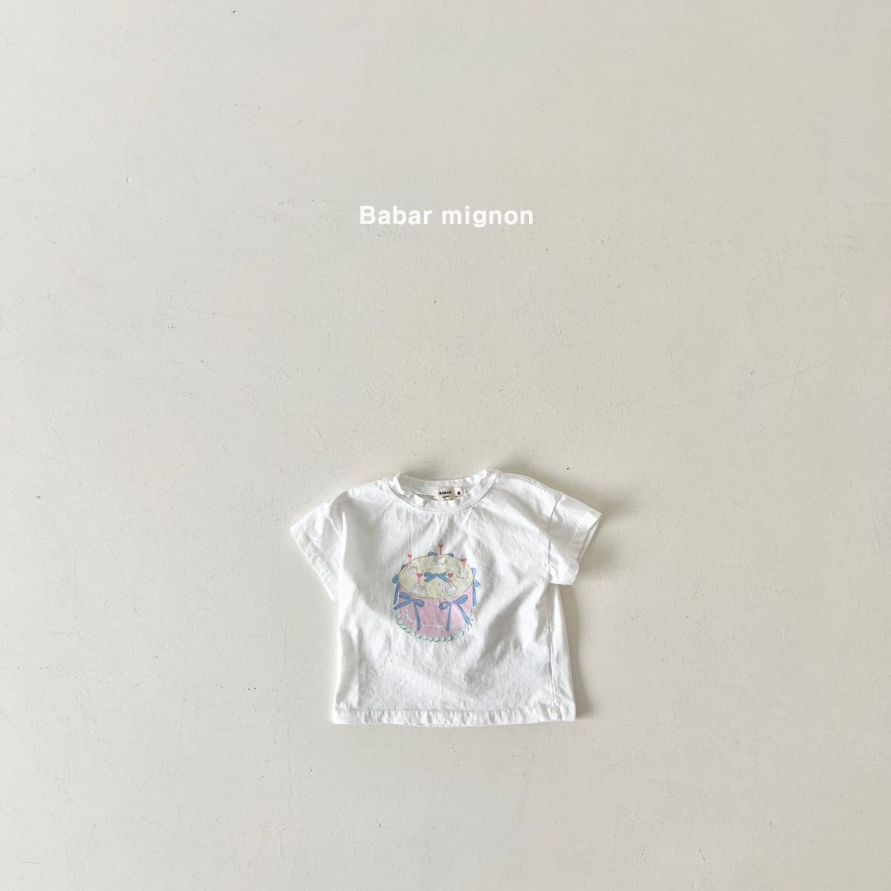 Babar Mignon - Korean Children Fashion - #childofig - Cake Ribbon Tee - 5