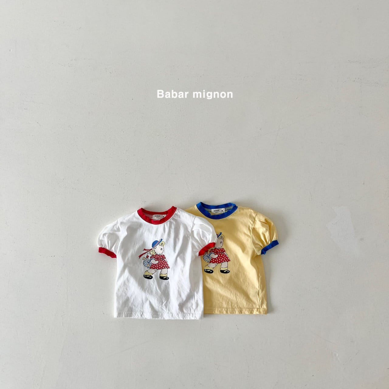 Babar Mignon - Korean Children Fashion - #childofig - Girl Puff Tee