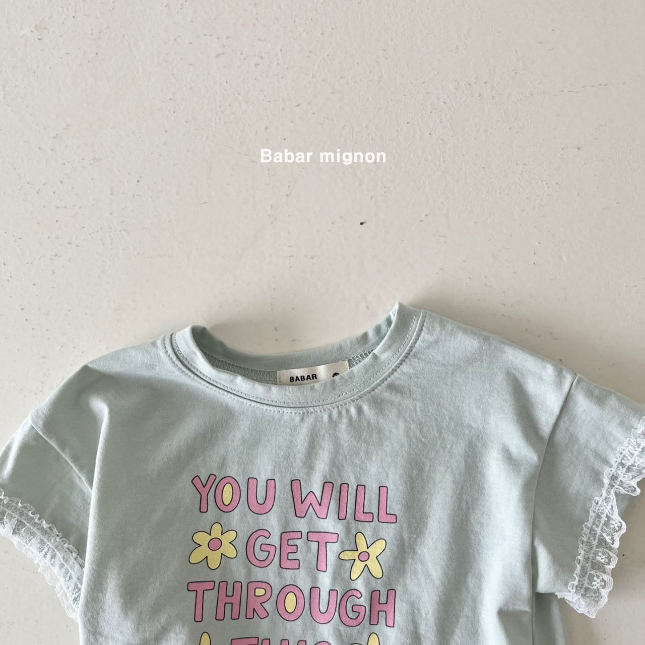 Babar Mignon - Korean Children Fashion - #childofig - You Will Lace Tee - 8