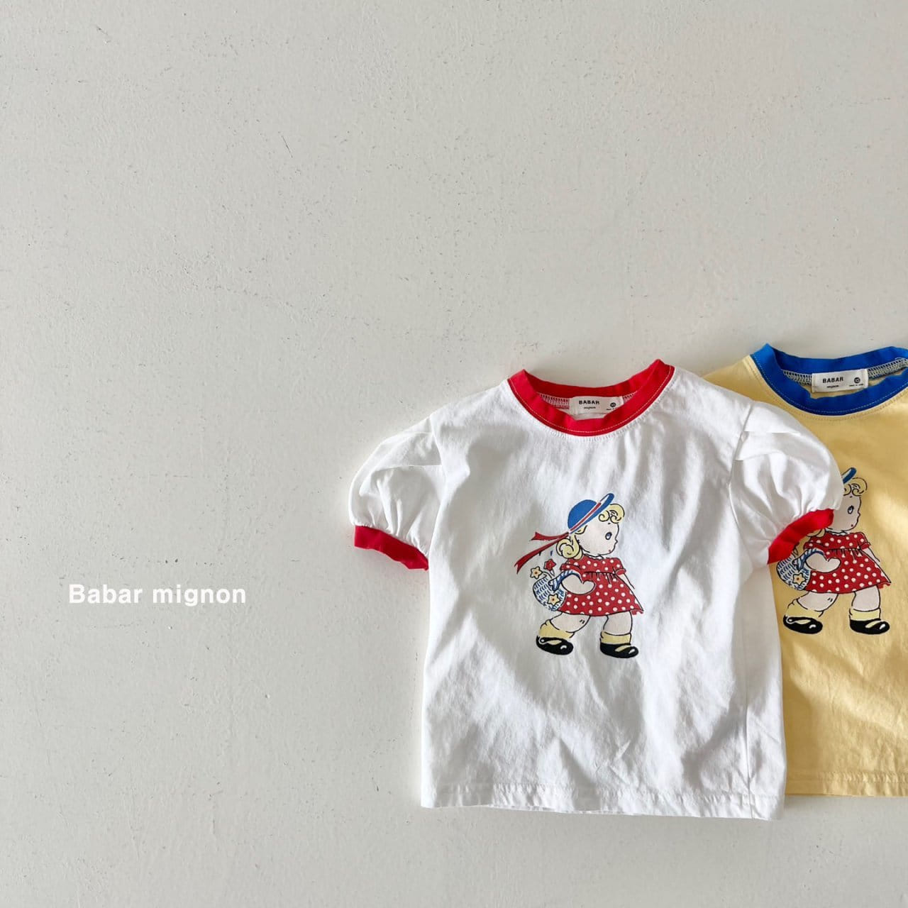 Babar Mignon - Korean Children Fashion - #childrensboutique - Girl Puff Tee - 3