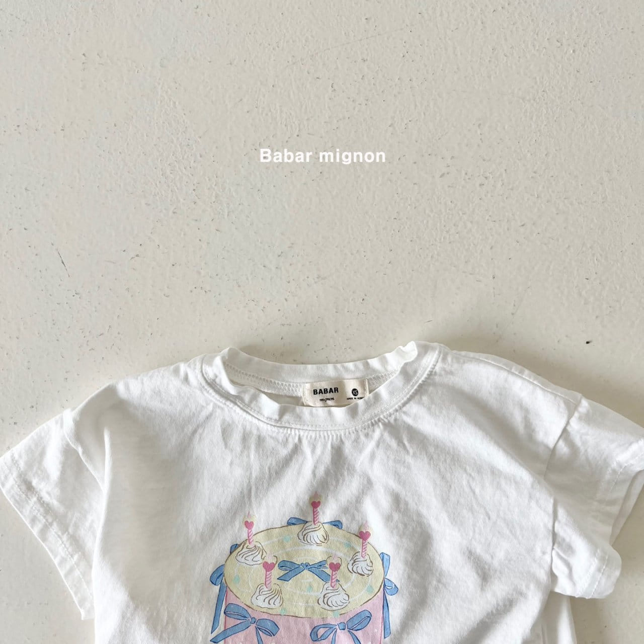 Babar Mignon - Korean Children Fashion - #discoveringself - Cake Ribbon Tee - 8
