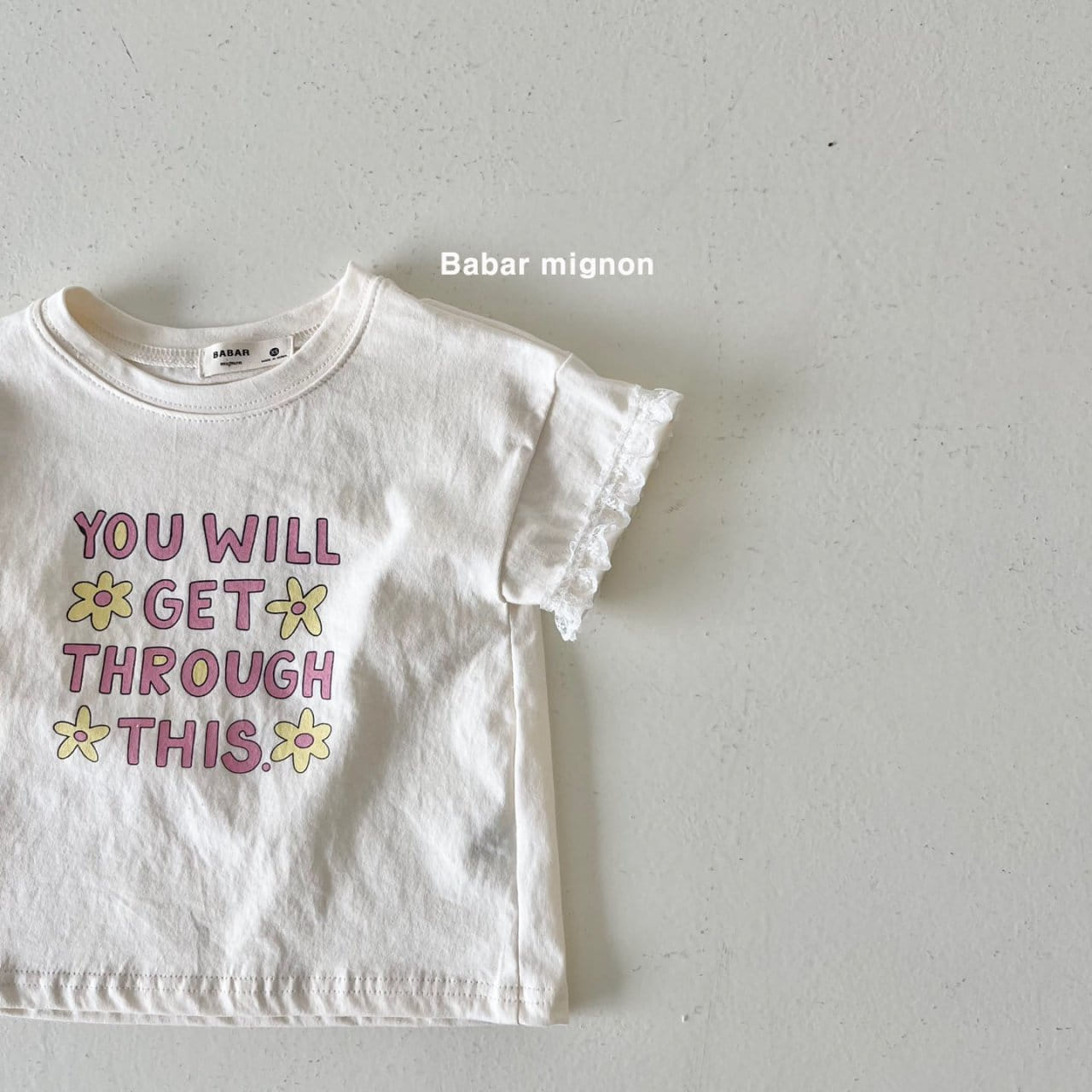 Babar Mignon - Korean Children Fashion - #discoveringself - You Will Lace Tee - 11