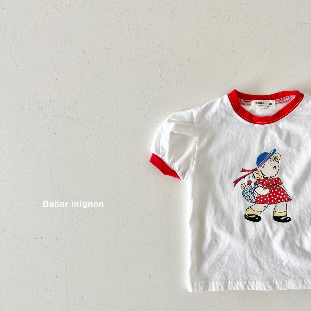 Babar Mignon - Korean Children Fashion - #kidsshorts - Girl Puff Tee - 7