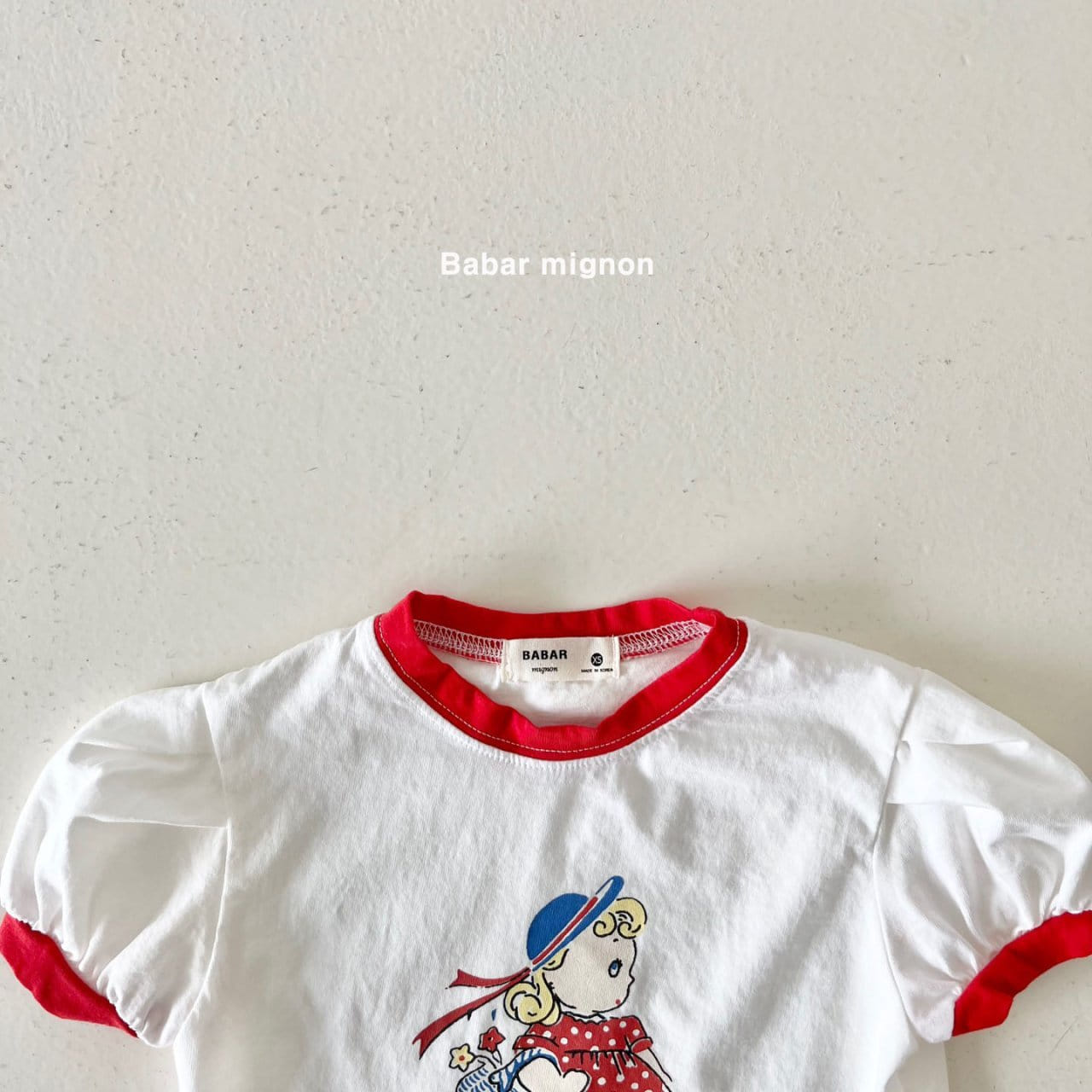 Babar Mignon - Korean Children Fashion - #kidsstore - Girl Puff Tee - 8