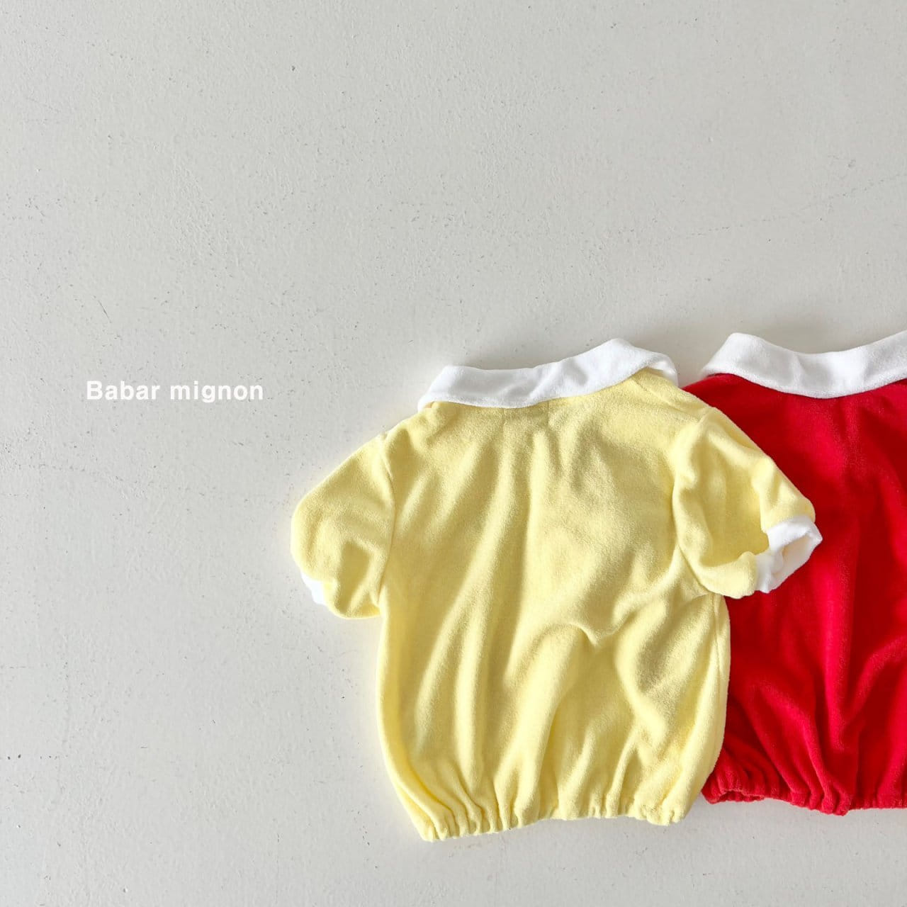 Babar Mignon - Korean Children Fashion - #magicofchildhood - Terry Collar Tee - 7
