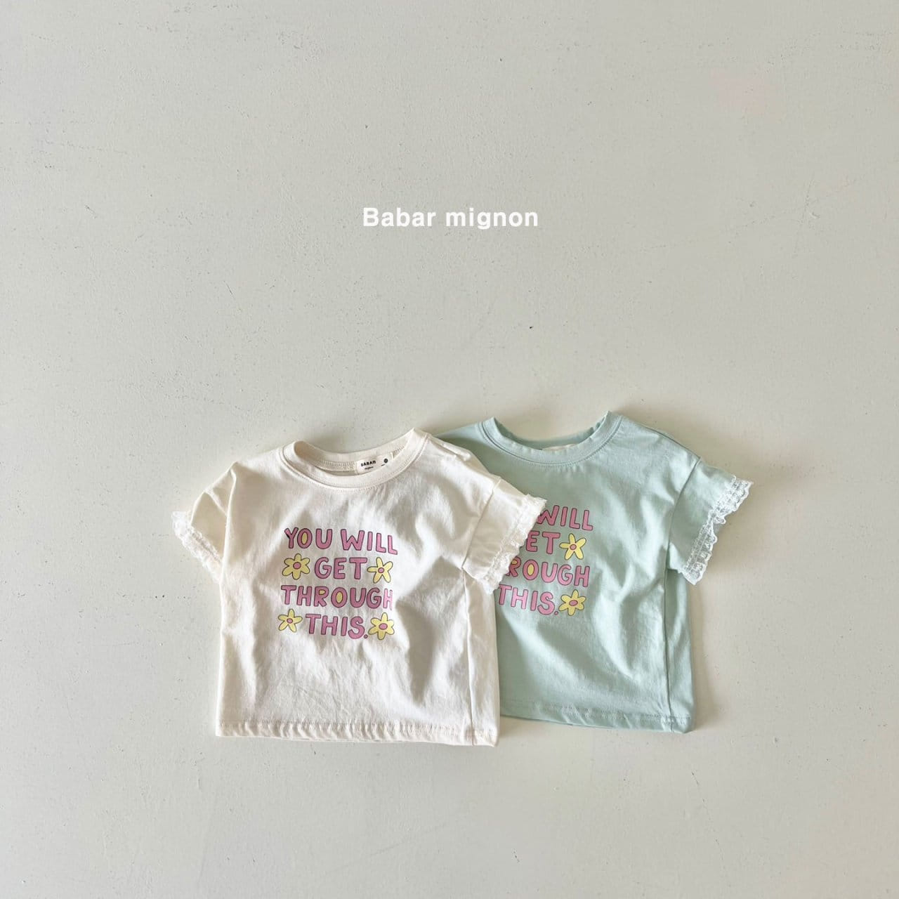 Babar Mignon - Korean Children Fashion - #magicofchildhood - You Will Lace Tee - 2