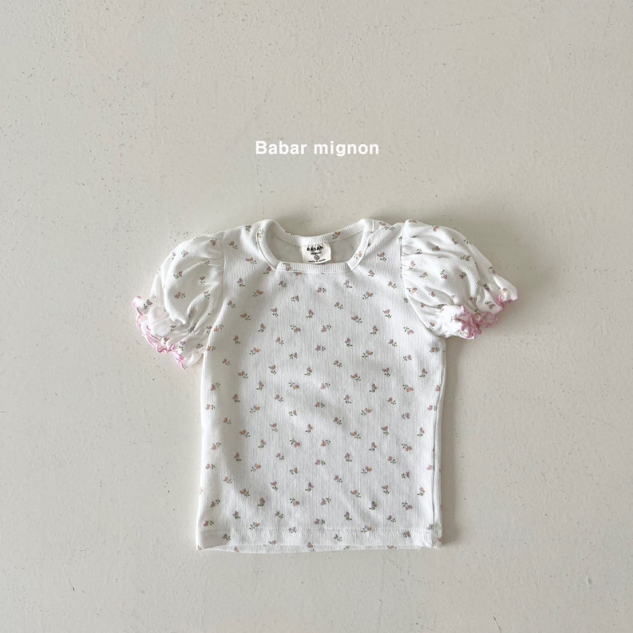 Babar Mignon - Korean Children Fashion - #minifashionista - Puff Rib Tee - 6