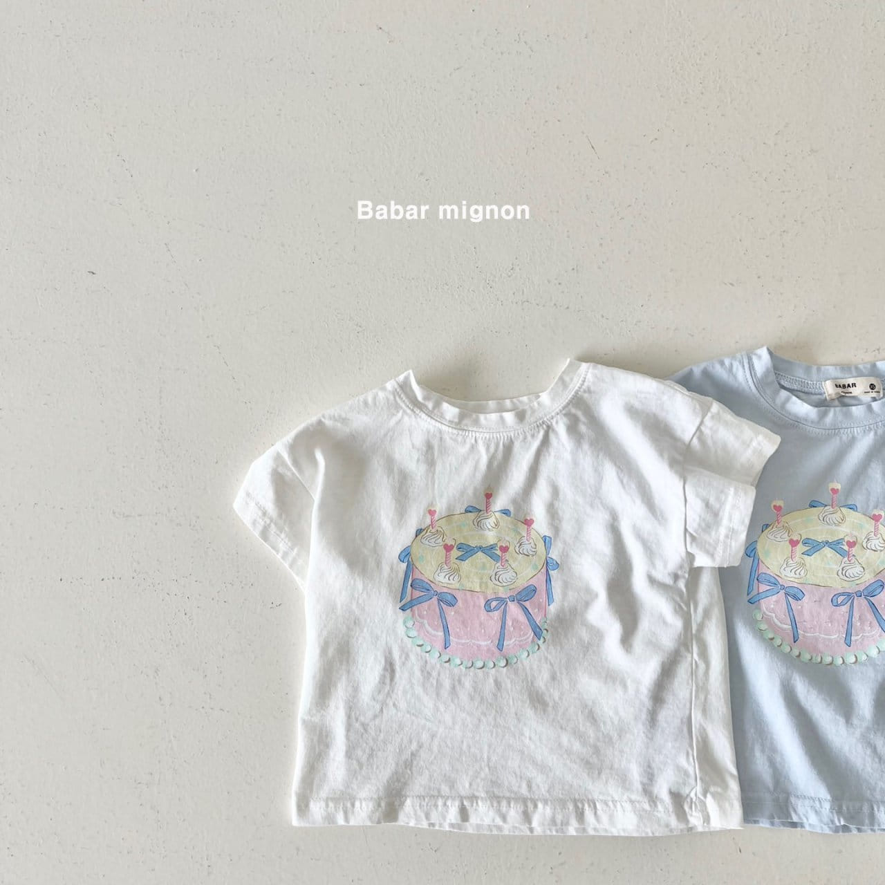 Babar Mignon - Korean Children Fashion - #prettylittlegirls - Cake Ribbon Tee - 3