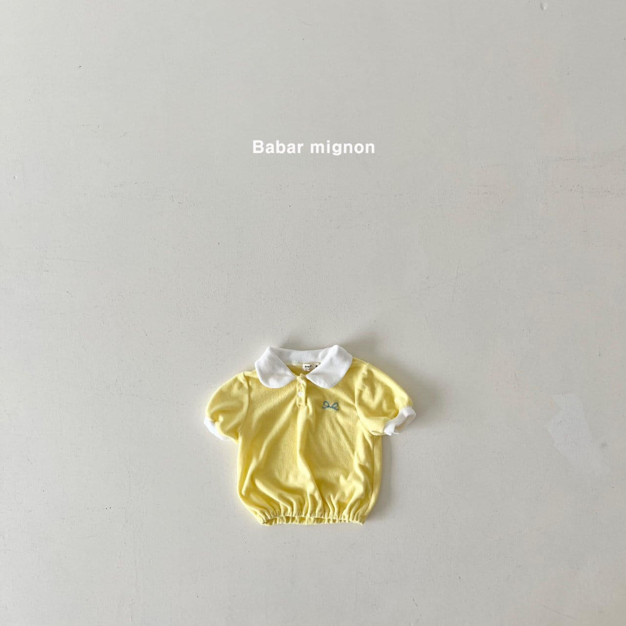Babar Mignon - Korean Children Fashion - #prettylittlegirls - Terry Collar Tee - 9