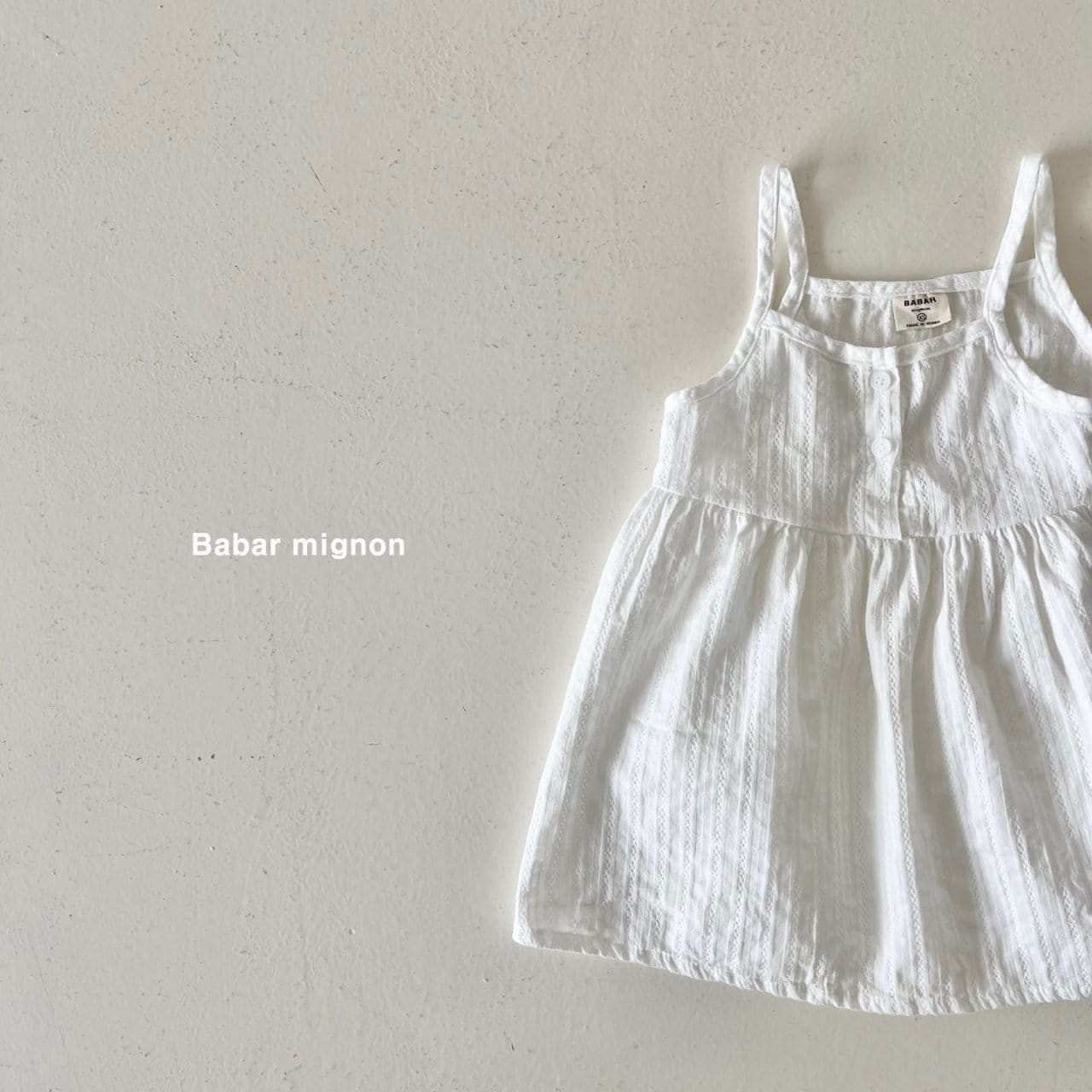 Babar Mignon - Korean Children Fashion - #prettylittlegirls - Baba String Sleeveless One-Piece - 3