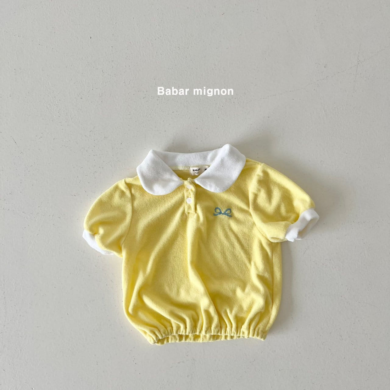 Babar Mignon - Korean Children Fashion - #todddlerfashion - Terry Collar Tee - 10