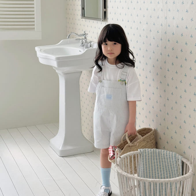 Bailey - Korean Children Fashion - #fashionkids - Summer Pocket Dungarees Pants