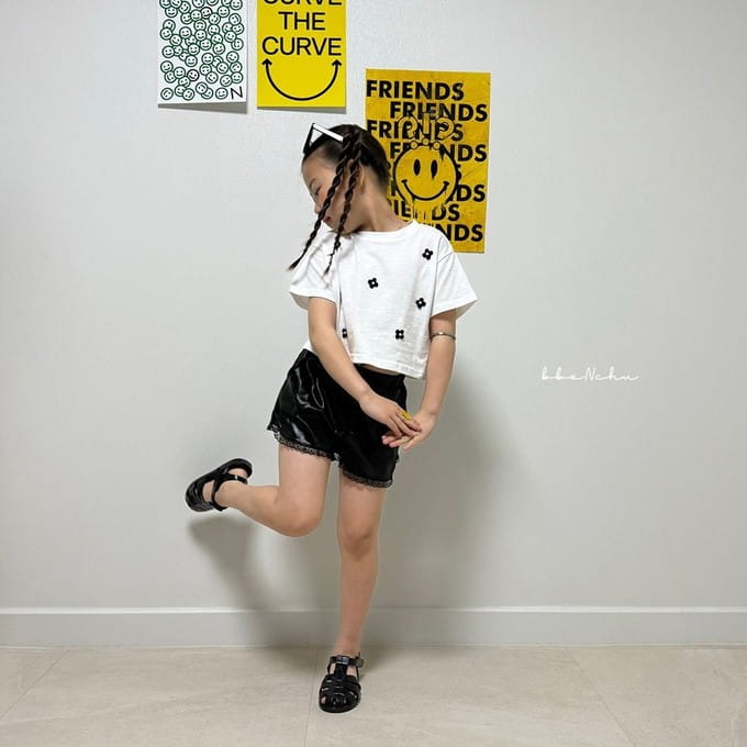 Bbonchu - Korean Children Fashion - #Kfashion4kids - Pearl Flower Tee