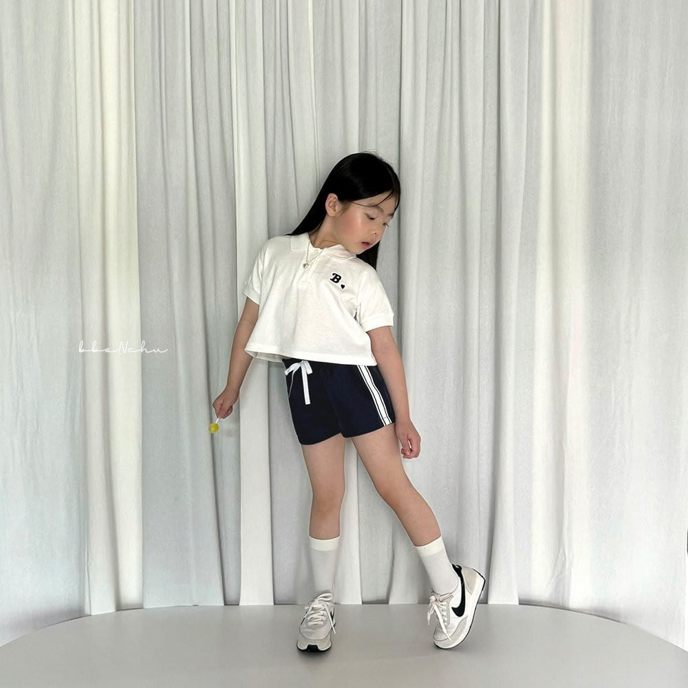 Bbonchu - Korean Children Fashion - #childofig - B Collar Tee - 10