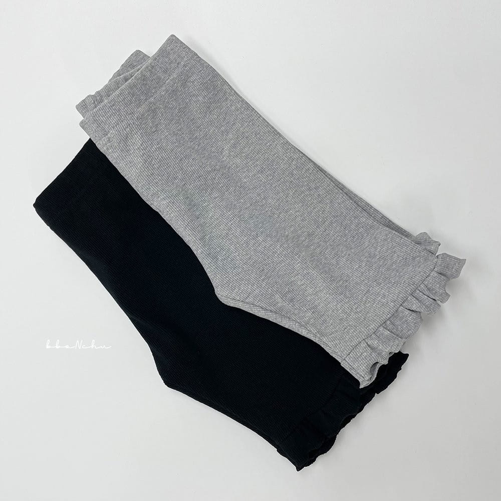 Bbonchu - Korean Children Fashion - #childrensboutique - Frill Biker Pants - 9