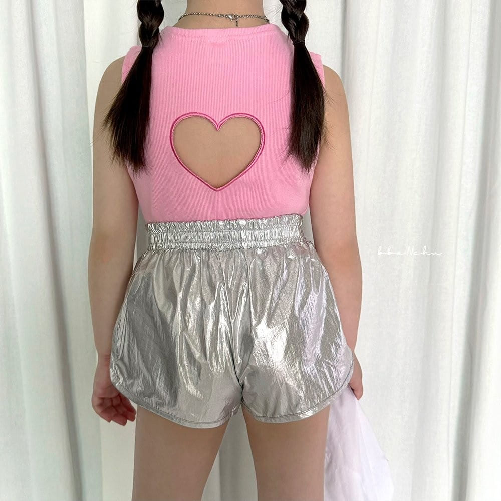 Bbonchu - Korean Children Fashion - #childrensboutique - Heart Punching Sleeveless Tee - 9