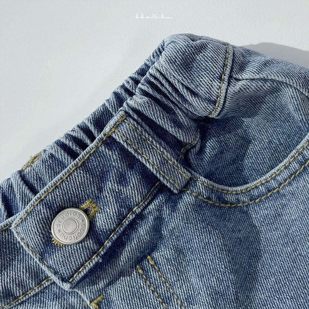 Bbonchu - Korean Children Fashion - #designkidswear - Present Denim Shorts - 9