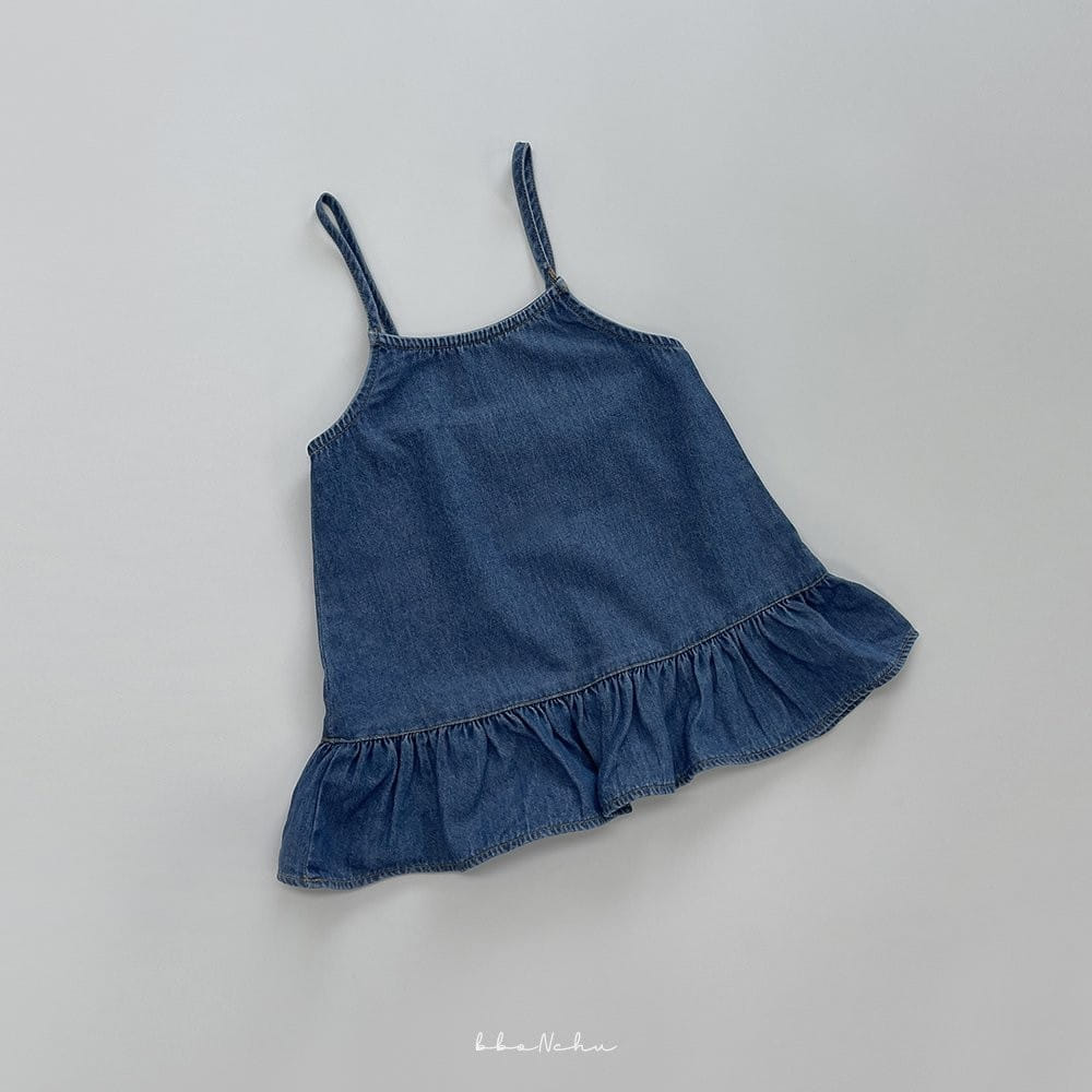 Bbonchu - Korean Children Fashion - #fashionkids - Denim Loose One-Piece - 8