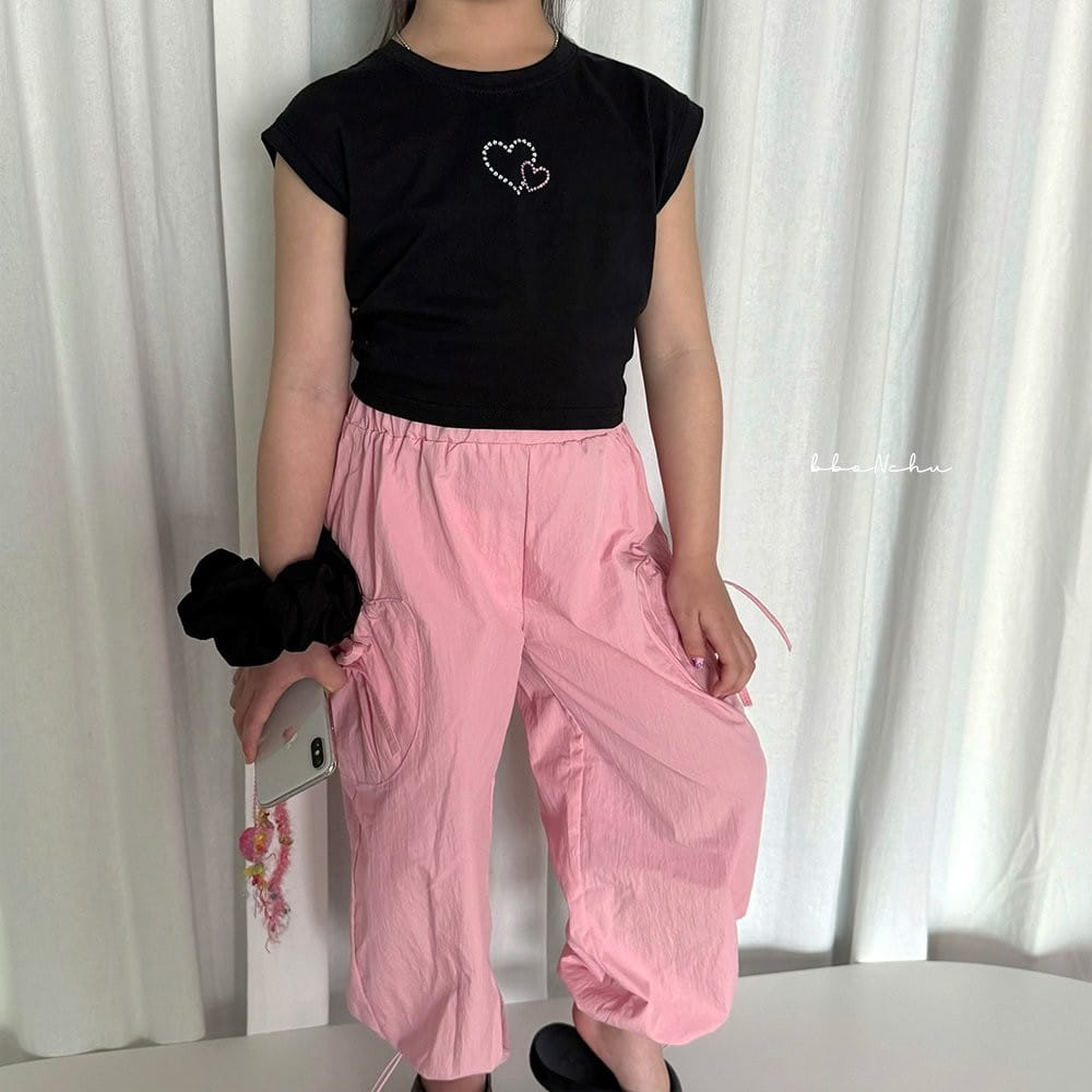 Bbonchu - Korean Children Fashion - #fashionkids - Bling Two Heart Tee - 3