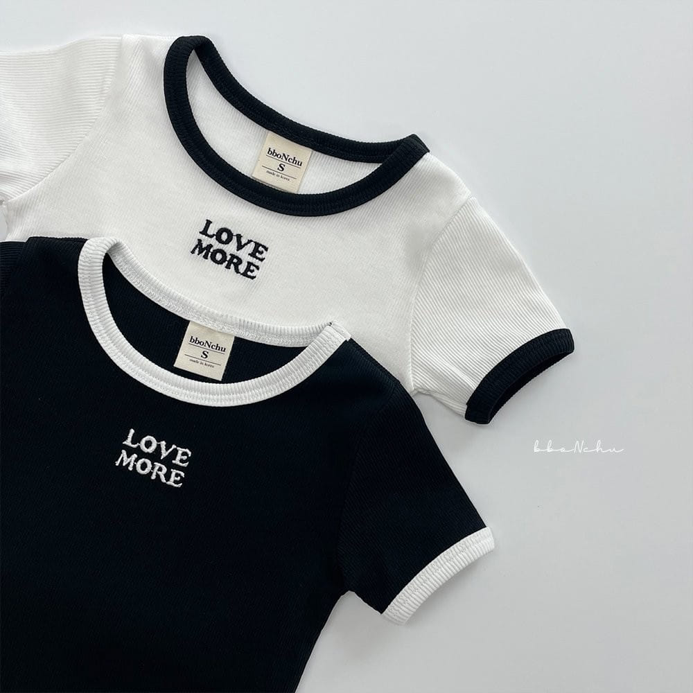 Bbonchu - Korean Children Fashion - #kidsstore - Love More Tee - 2