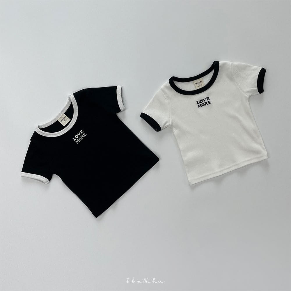 Bbonchu - Korean Children Fashion - #kidzfashiontrend - Love More Tee - 3