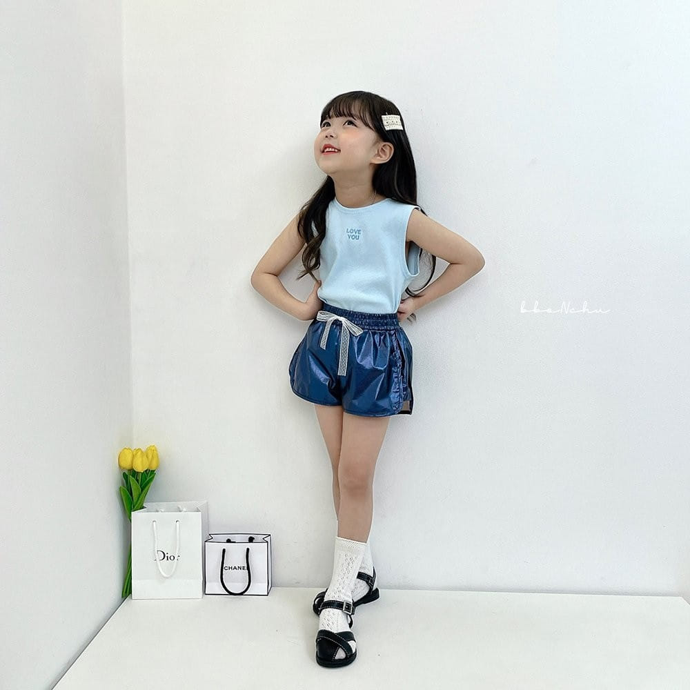 Bbonchu - Korean Children Fashion - #littlefashionista - Heart Punching Sleeveless Tee - 4