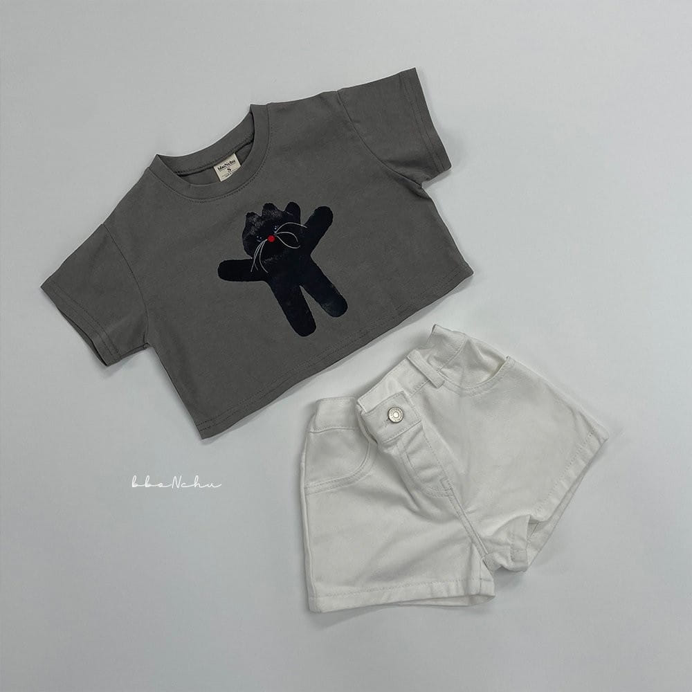 Bbonchu - Korean Children Fashion - #magicofchildhood - Cat Tee - 8