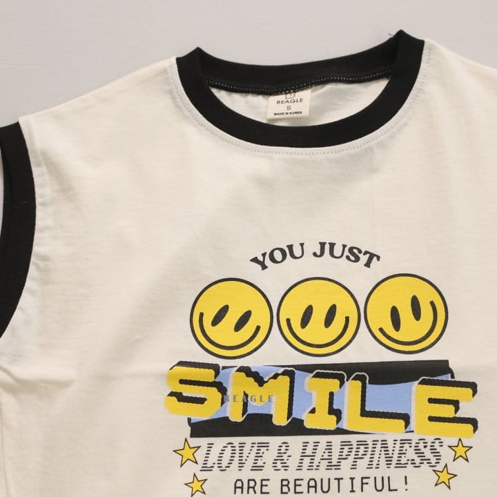 Beagle - Korean Children Fashion - #kidzfashiontrend - Just Smile Tee - 4