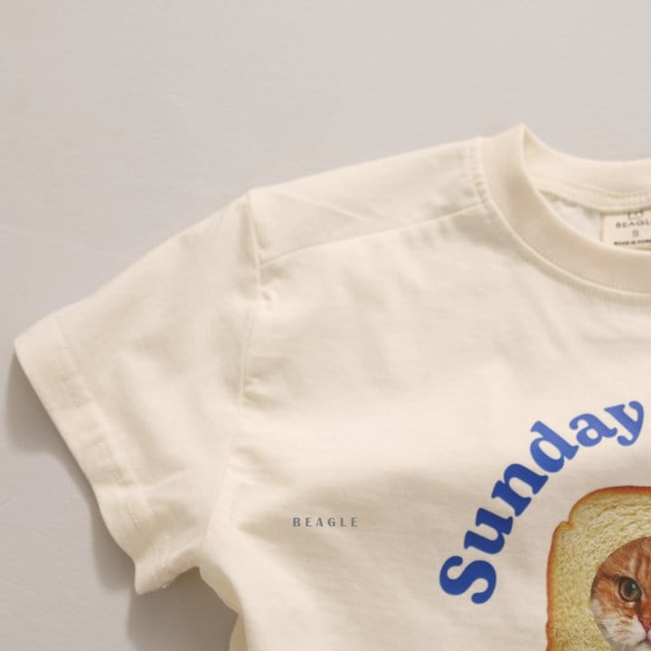Beagle - Korean Children Fashion - #childofig - Bread Cat Tee - 5