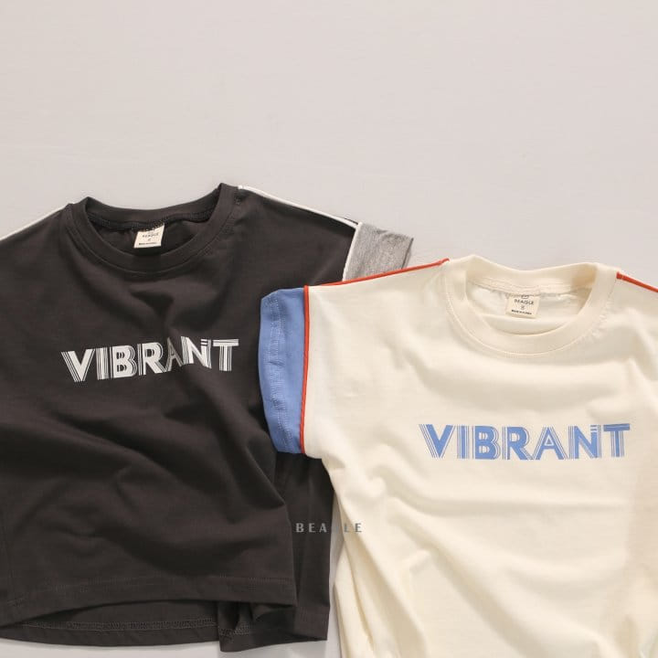 Beagle - Korean Children Fashion - #childofig - Vibrant Bbing Line Tee - 2