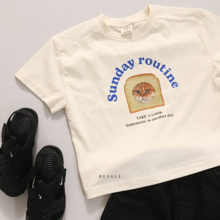 Beagle - Korean Children Fashion - #childrensboutique - Bread Cat Tee - 6
