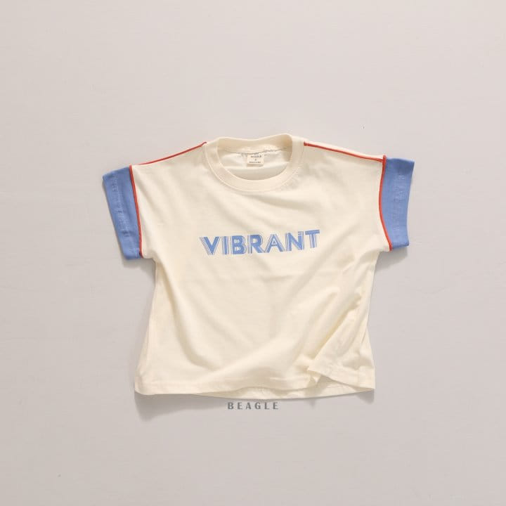 Beagle - Korean Children Fashion - #childofig - Vibrant Bbing Line Tee - 4