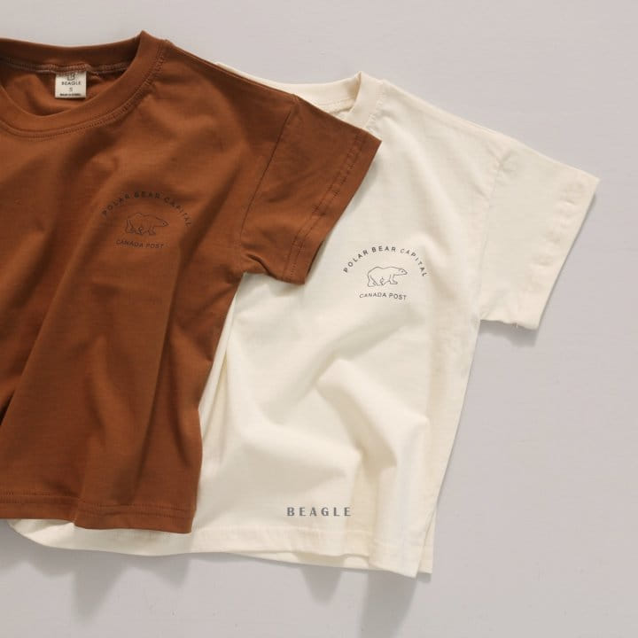 Beagle - Korean Children Fashion - #designkidswear - Polar Bear Paint Tee - 2