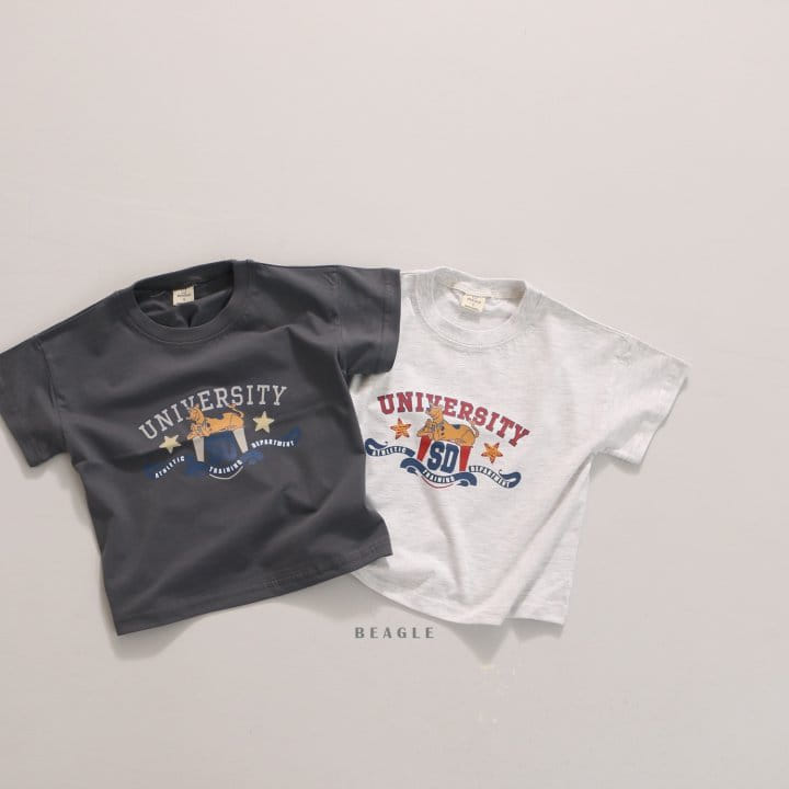 Beagle - Korean Children Fashion - #discoveringself - University Paint Tee - 2