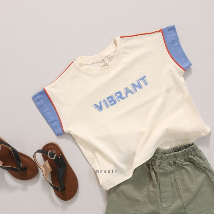 Beagle - Korean Children Fashion - #fashionkids - Vibrant Bbing Line Tee - 7