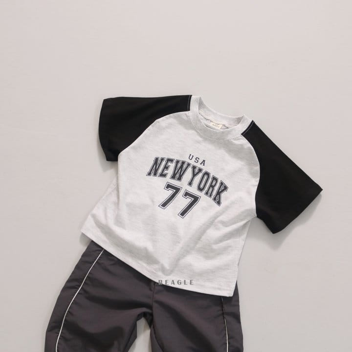 Beagle - Korean Children Fashion - #kidsshorts - 77 Raglan Color Tee - 6