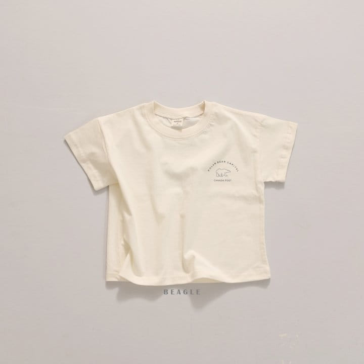 Beagle - Korean Children Fashion - #kidsshorts - Polar Bear Paint Tee - 5