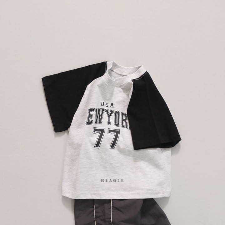 Beagle - Korean Children Fashion - #kidsstore - 77 Raglan Color Tee - 7