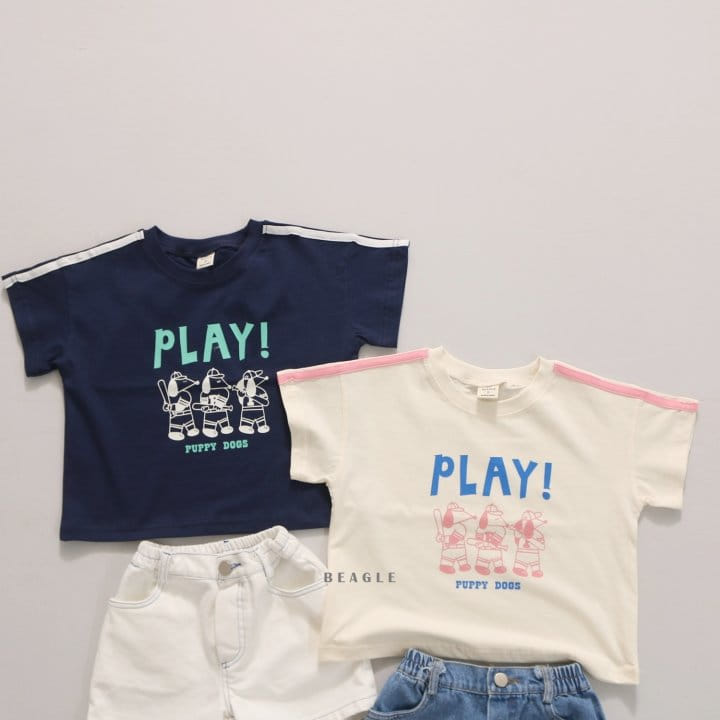 Beagle - Korean Children Fashion - #kidzfashiontrend - Play Tape Tee - 11