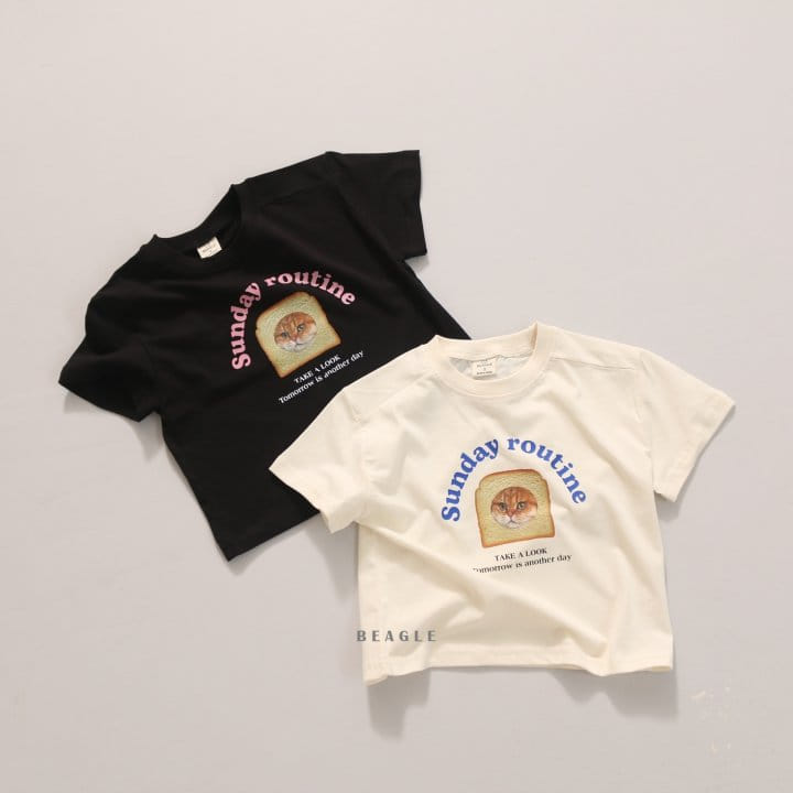 Beagle - Korean Children Fashion - #magicofchildhood - Bread Cat Tee