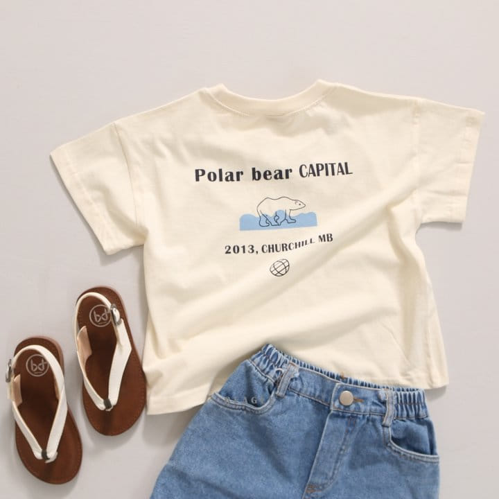Beagle - Korean Children Fashion - #magicofchildhood - Polar Bear Paint Tee - 10