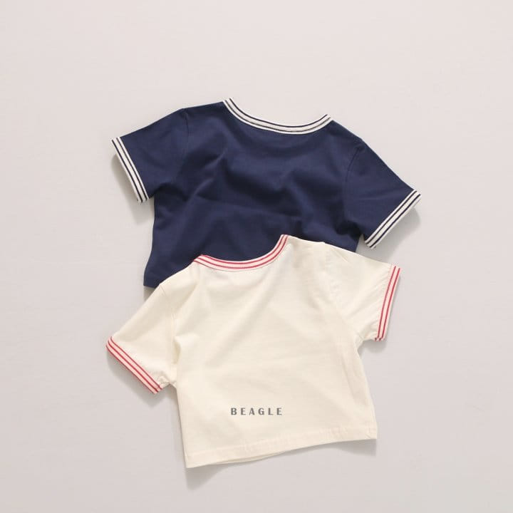 Beagle - Korean Children Fashion - #minifashionista - Girl Heart Piping Tee - 3