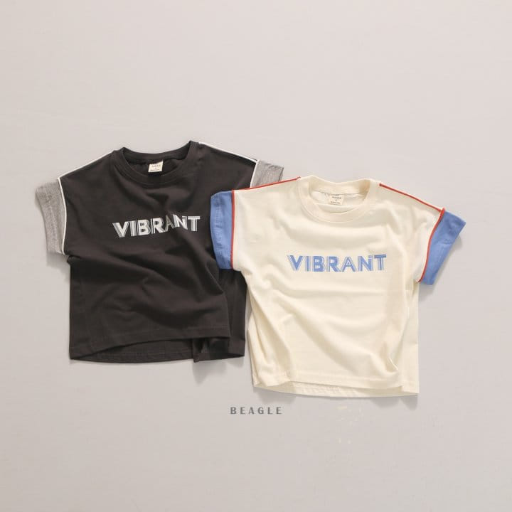 Beagle - Korean Children Fashion - #prettylittlegirls - Vibrant Bbing Line Tee