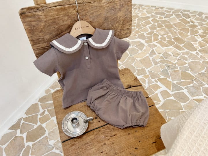 Bebe Nine - Korean Baby Fashion - #babyboutique - Bibi Sera Top Bottom Set - 9