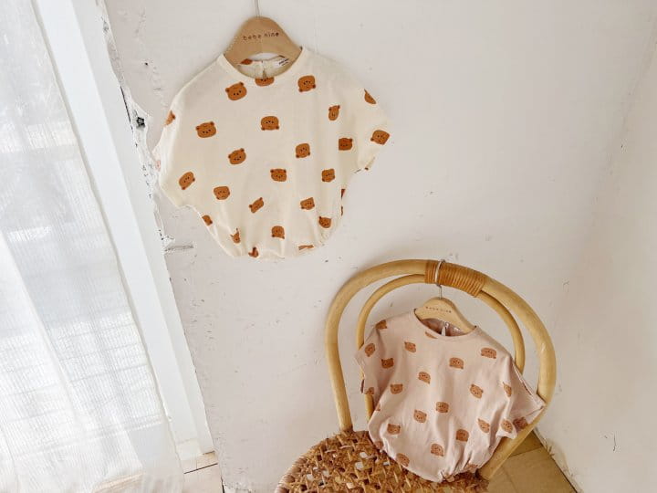 Bebe Nine - Korean Baby Fashion - #babyboutiqueclothing - Pum Bear Body Suit - 2