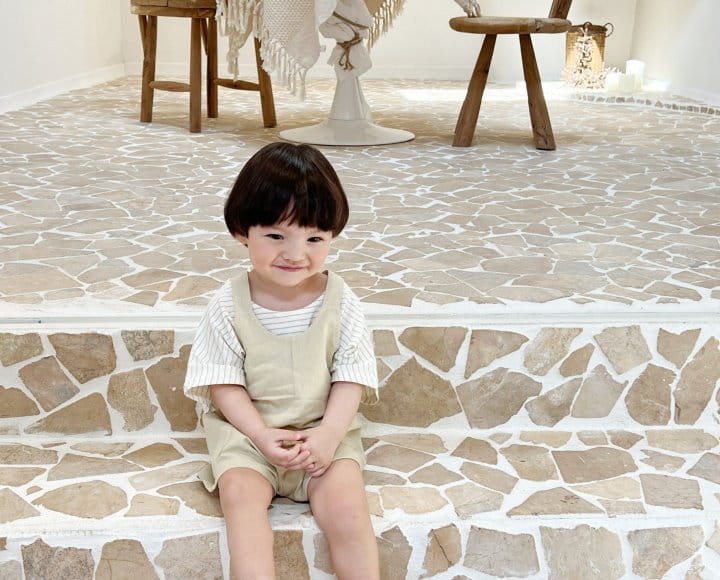 Bebe Nine - Korean Baby Fashion - #babyclothing - Woodie Dungarees Shorts - 2