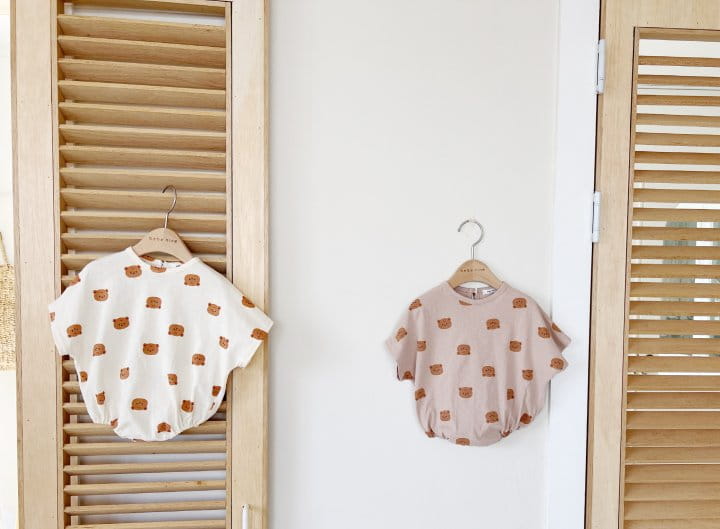 Bebe Nine - Korean Baby Fashion - #babyfever - Pum Bear Body Suit - 5