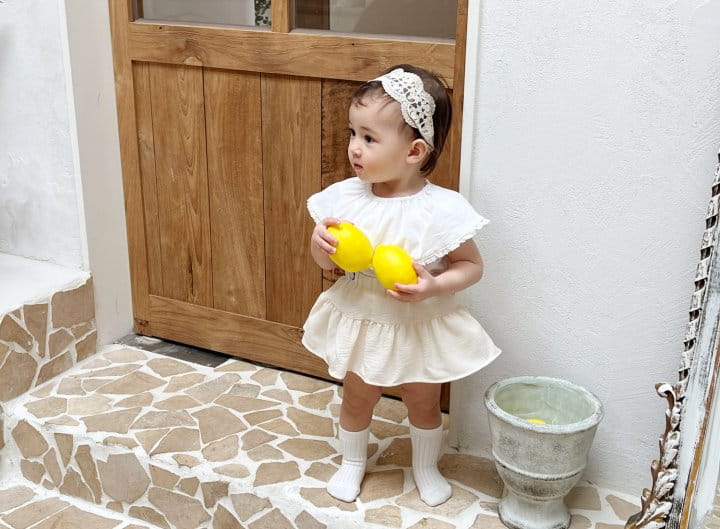 Bebe Nine - Korean Baby Fashion - #babyfever - Yoru Kan Kan Dungarees Skirt - 10