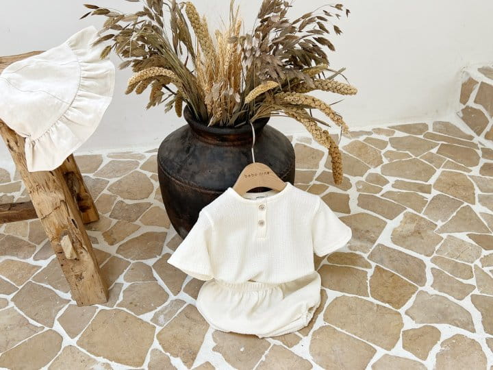 Bebe Nine - Korean Baby Fashion - #babygirlfashion - Wave Bloomers Top Bottom Set - 3